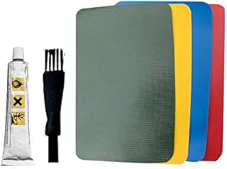 yummyfood 6PCS PVC Patch Repair Kit, Puncture Repair Kit Waterproof Pool Patches Glue Set For Inflatable Raft, Kayak, Swimming Pools, Toys
