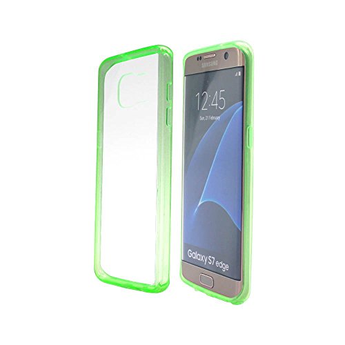 Galaxy S7 Case, Ebakx[Acrylic Clear Cushion] Transparent Colorful Acrylic Clear Hard Case for Samsung Galaxy S7 Hybrid Bumper and Ultra Slim Clear Back Hard Panel Cover (Crystal Clear Green)