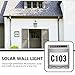 1 Set Solar door light house number plaque solar house numbers light illuminated plaque solar powered solar power lights outdoor LED sign Solar House Number Lamp rainproof pp tool
