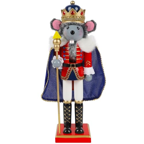 image for Joliyoou Christmas Nutcracker Figures, 14 Inch Wooden Nutcracker Ornam