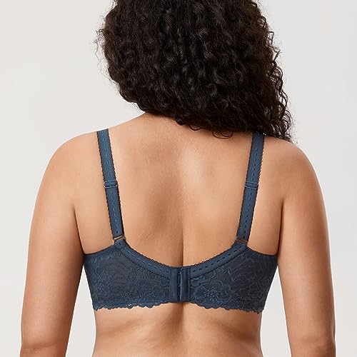 Delimira Women's Plus Size Minimizer Bra B-K Cups