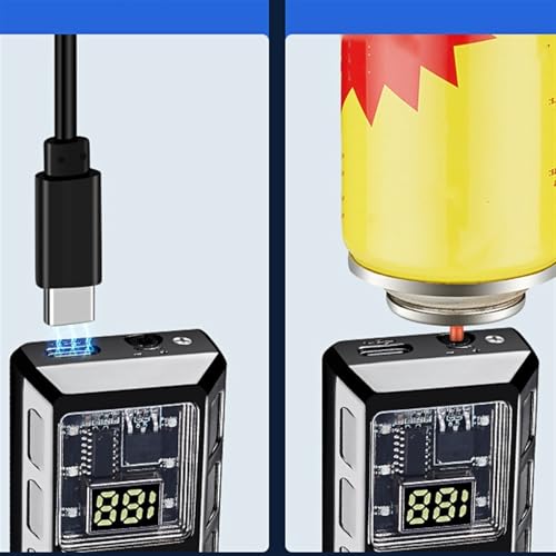 Encendedor portátil de metal con llama dual miniatura 6