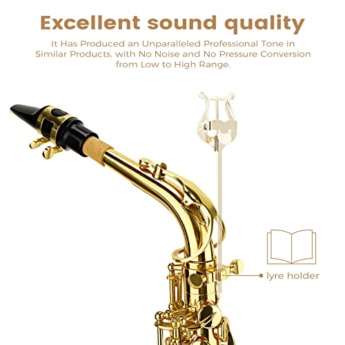 Saxophone, New Alto Saxophone Sets Professional Instruments For All Levels, Professional Recognized Saxophone, Suitable For Students, Musical Instrument Enthusiasts, Etc #TOP2