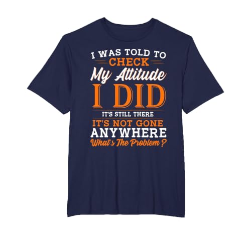 Attitude Saying Funny Sarcasm T-Shirt, Men's Big and Tall, Navy Blue, 2X Tall