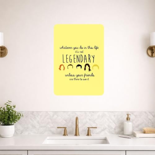 Image of Zesta Bathroom Decor Items Washroom Decor Tin Sign | Aesthetic Posters Wall Poster for Bedroom | Magnetic Cafe Decoration Items /Restaurant Decorations Items | Quirky Home Decor Bar Accent (Himym (2))