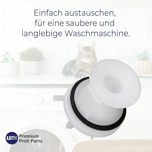 Flusensieb Filtersieb Einsatz kompatibel mit Bosch Siemens Constructa Neff für Waschmaschine Waschtrockner 00647920 647920 00605010 605010 00602008