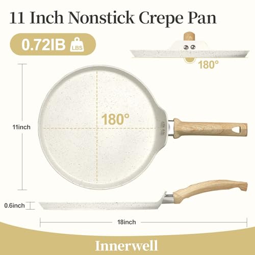 Poêle à crêpes antiadhésive 28cm Innerwell en granit pour induction - 6