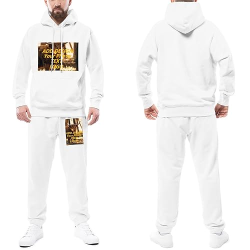Custom Hoodies Sweatshirts Pullover Personalized Hooded Sweatshirts Customized Sweater Sweatpants Two Piece Suit3