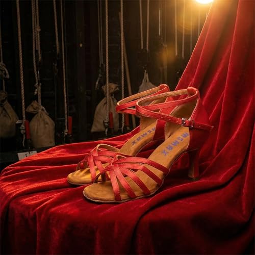 Image of MSMAX Women's Practice Ballroom Dancing Shoes Indoor Performance Latin Dance Shoes for Woman