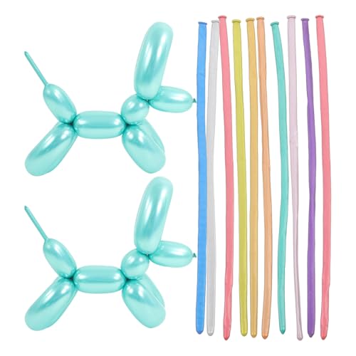 Mikinona 100 Palloncini Modellabili Lattice Metallizzato Decorazioni e Matrimonio Resistenti e Facili da Modellare per Animali e Fiori Party Completo
