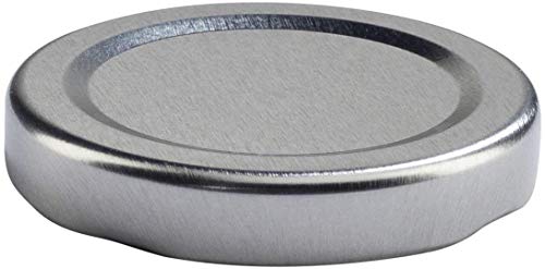 Foto von mikken 8 leere Weithals-Glasflaschen für 1,0l, Milchflaschen Saftflaschen mit silber-farbenem Schraubverschluss, inkl. einem Einfülltrichter Ø 9cm