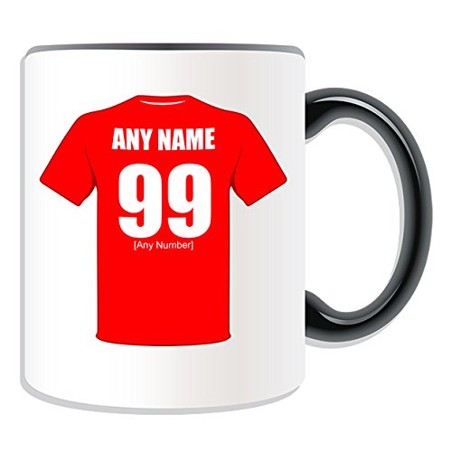 Regalo personalizzato – Colchester United tazza, motivo: football club, vari colori disponibili, qualsiasi nome/messaggio personalizzato, motivo: The US, Ceramica, Blue