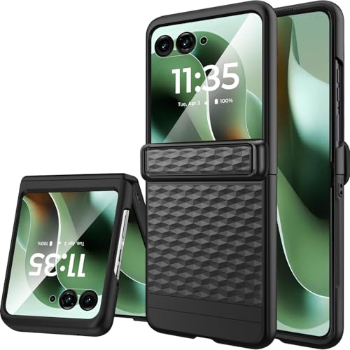 Coque Motorola Razr Ultra 2025 antichoc rigide noire avec protège-charnière robuste Miimall