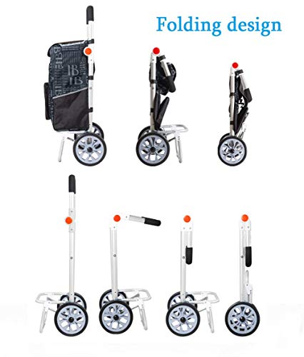 Einkaufstrolley, wasserdicht, zusammenklappbar, mit abnehmbarer Tasche und faltbarem Design, leicht und tragbar… – Bild 3