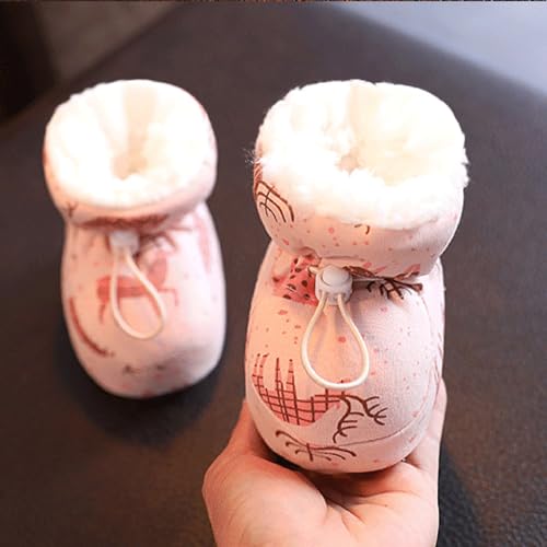 Winter Snow Anti-Slip Soft Sole Warm Sock, 2023 New Warm Cozy Fleece Baby Booties,Warm Fur Baby Boots Shoes2