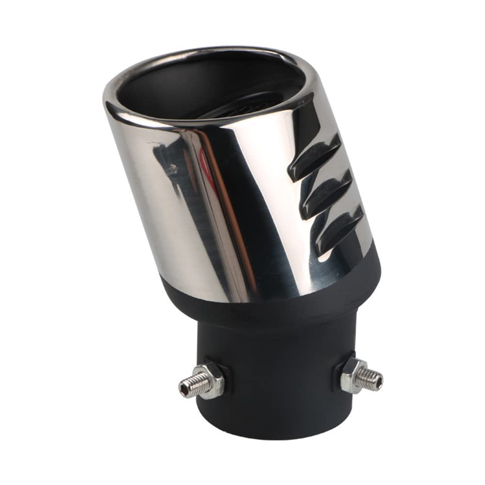 Tuyau D'Échappement Arrière Inoxydable 2.5" - Droit Ou Courbé Pour Diamètre 3.8-5.4 Cm