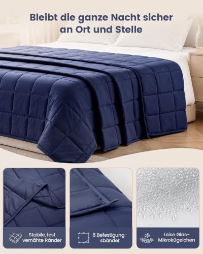 Good Nite Gewichtsdecke Therapiedecke Erwachsene-Angst & Stress 6kg Navy – Ansicht 5