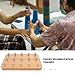 Healeved Hand Rehabilitation Board 9.44X6.10 Inch Wooden Finger Exercise Peg Board for Hand Eye Coordination Training and Occupational Therapy Supplies