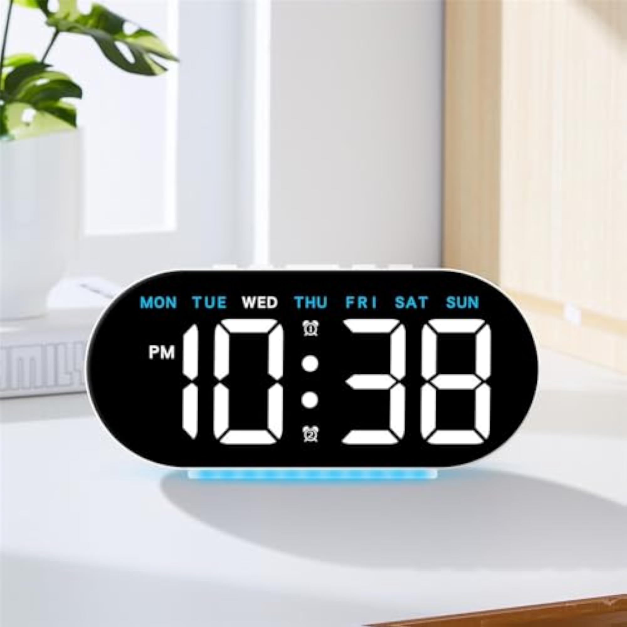 Multifunctional LED Digital Alarm Clock with Ambient Light