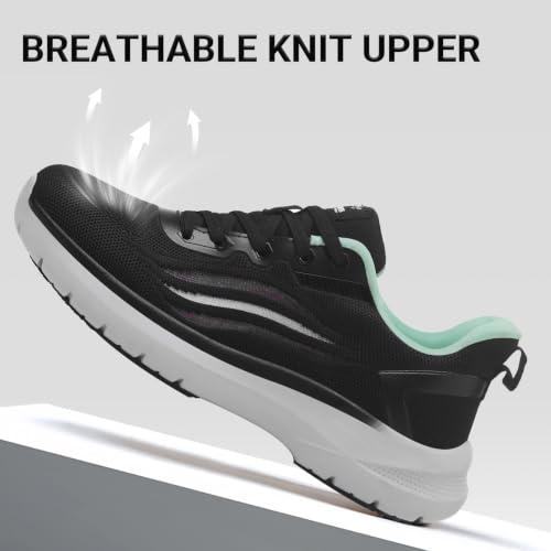 Image of Treesky Non Slip Work Shoes for Women, Restaurant & Kitchen Sneakers | Slip resistant soles, lightweight cushioning, breathable knit, removable insole, for nursing, food service & long shifts