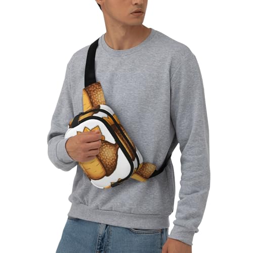 Sac banane poitrine noir mains libres avec sangles ajustables taille unique - 7