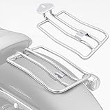 DREAMIZER Solositz Gepäckträger Kompatibel mit Harley, Chrom Motorrad Heckkotflügelträger für Sportster XL883 1200 2004-2015 (Chrom)