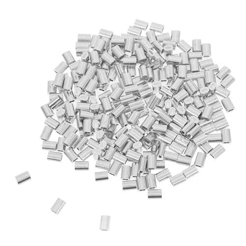 Cabilock 250piezas Abrazadera De Cable Hebilla De Aluminio Manguitos De Engarce Para Cables De Manguitos De Bucle De Engarce Para Uso Techos