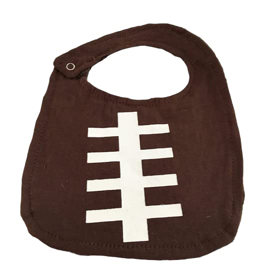 Football Baby Bib, Minky Baby Bib, Custom Baby Bib, Personalized baby Bib