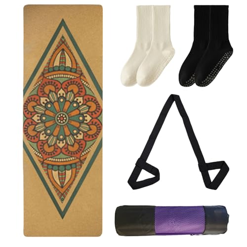 Tapis yoga liège naturel d'exception, confort absolu fitness intérieur
