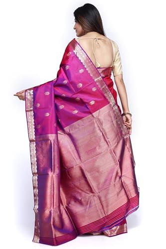 Generic kanjivaram silk saree in katan silk – image 3
