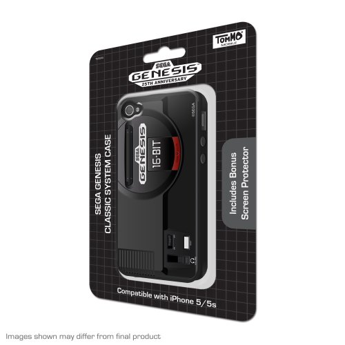 Tommo Hardware Series Genesis System Style Silicon Case For Iphone 5/5S - Retail Packaging - Black #TOP1