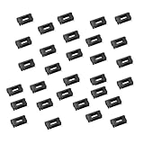 ZHYOHEN 30PCS BLX-A 5x20mm PCB Board Plug-in Fuse Holder with Cover Plastic PCB Fixture Drill Holder 250V 10A for Home Appliances Machine Tools Printing Black