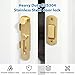 Alise 4 inch Flip Latch Gate Latches, Safety Door Lock for Barn Wood Fence Sliding French Doors,Heavy Duty SUS304 Stainless Steel Gate Hardware Gold Finish,MS9500-G