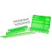 OEMTOOLS 22189 12 Piece Tool Organizer Set | Professional Mechanic Tool Chest Organizer | Drawer Dividers, Parts Trays, Magnetic Wrench Holders, Plier Rack Keep Tools Organized | Green & Black
