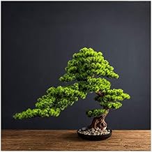 Artificial Bonsai Tree Green Plant Simulation Big Bonsai Welcome Pine Fake Plant Indoor Garden Home Office Desktop Decoration Simulation Tree Ornaments Bonsai Tree