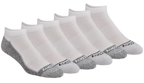 Image of Saucony Men's RunDry Mesh Ventilating Comfort Fit Performance No-Show Socks, Available in M-XXL (6, 12, 18 Pairs)