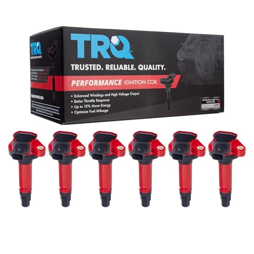 TRQ Ignition Coil Set 6 Piece High Temperature...
