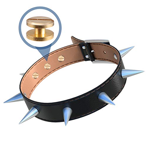 POPETPOP Conjuntos 40 Spikes Rebites Do Punk Pregos de Metal Bala Spikes Studs para Bolsas Cintos Le