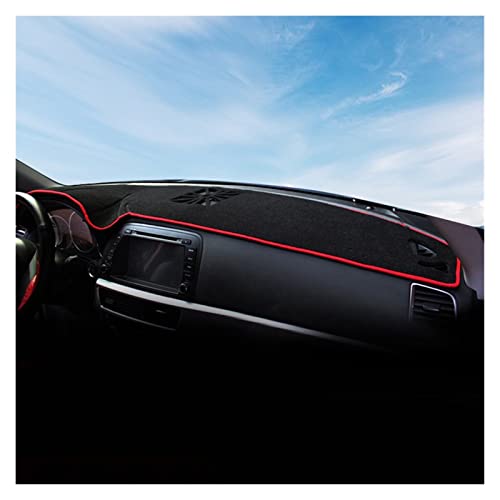 Parasol de salpicadero para Mazda CX-5 RHD 2017-2022 protector de tela borde rojo 4