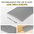 Bnell Floor Transition Strip Floor Cover Strips Self Adhesive Flooring Transitions Laminate Floor Strip Vinyl Floor Flat Divider Strip for for Joining Floor Gaps (3.28FT,1.57in, Grey)