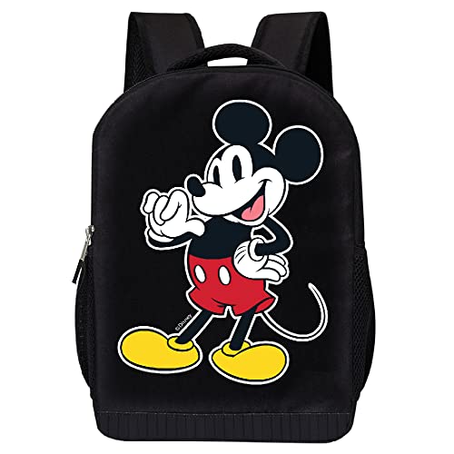 Sac à dos Mickey Mouse Disney noir 43 cm pour école et voyages