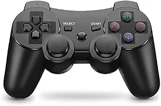Controller Wireless for PS3 SIX-AXIS Double Shock Controller for Playstation 3 with Charge Cord