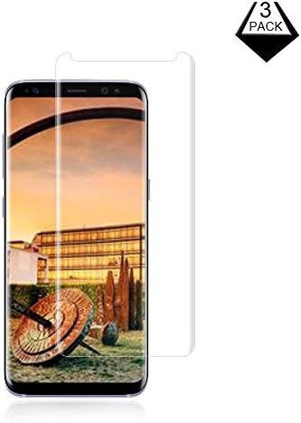 [3-Pack] Galaxy S8 Screen Protector,Fitquipment 3D coverage HD Clear Anti-Fingerprint Screen Protector for Samsung Galaxy S8.