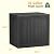 NUNU LAB 32 Gal Outdoor Storage Box Waterproof Lockable,Deck Box,Black