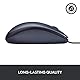 Logitech B100 Maus mit Kabel, USB-Anschluss, 800 DPI Optischer Sensor, 3 Tasten, Für Links- und Rechtshänder, PC/Mac - Schwarz
