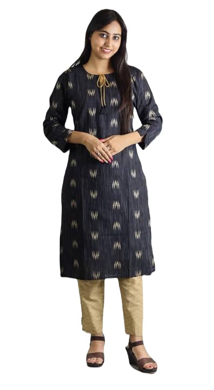 Akstex Women Kurti Pant Set (Blackarro3838)