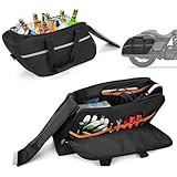 HODRANT Saddlebag Liners Bag & Motorcycle Cooler, 2 Bags, Compatible with Harley Davidson 2014-2022 Hard Saddlebag, Travel Motorcycle Organizer and Insulated Cooler Insert