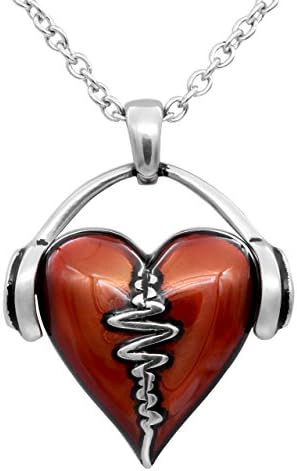 Controse HeartBeat Heart Necklace with Pendant (17" - 19" Adjusta...