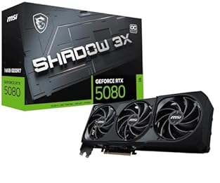 NVIDIA GEFORCE RTX 5080 GPU - The 5080 offers the best of Blackwell architecture for incredible 4th gen RTX ray-tracing capabilities (4K/UHD) & comes with a large 16 GB of GDDR7 memory (30 Gbps); DLSS 4.0 enhanced frame rate performance supported MSI...