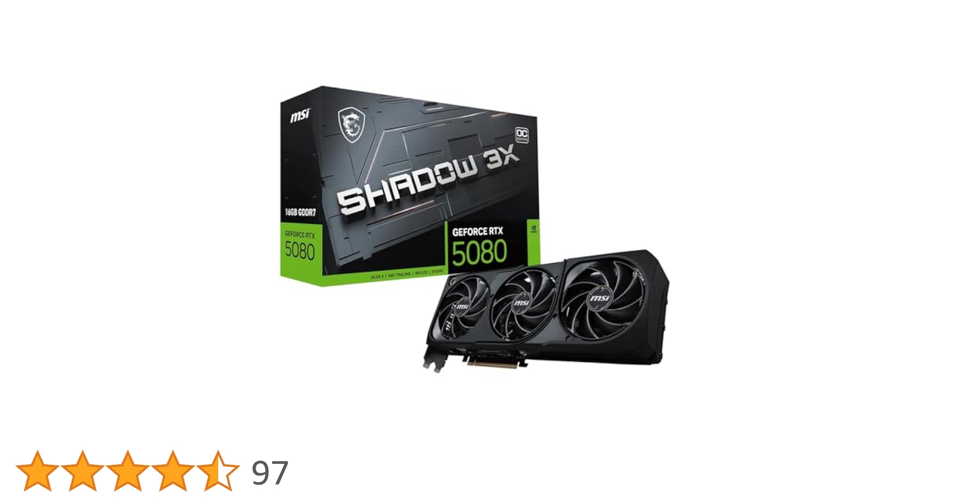 Amazon | msi VGA GEFORCE RTX 5080 16G Shadow 3X OC RTX5080